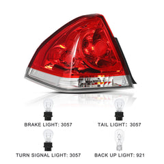 VehicleAid Taillights For 2006-2014 Chevy Impala