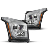 VehicleAid Headlights For 2015-2020 GMC Yukon /Yukon XL SLT Denali HID/Xenon Models