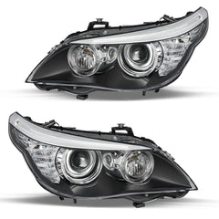 VehicleAid Headlights For 2008-2010 BMW 528i 535i 550i M5 HID/Xenon with AFS Model