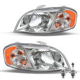 VehicleAid Halogen Headlights For 2007-2011 Chevy Aveo/2007-2009 Pontiac Wave/2009 Pontiac G3