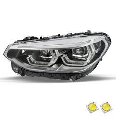 VehicleAid Full LED Headlights For 2018-2021 BMW X3/ 2019-2021 BMW X4 G01 G02 G08 w/Adaptive