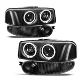 VehicleAid Projector Headlights For 2001-2006 GMC Yukon Denali