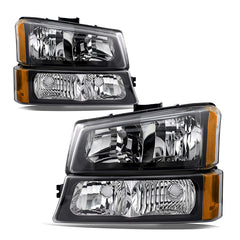 VehicleAid Headlights For 2003-2006 Chevy Avalanche 1500/2500