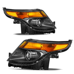VehicleAid Projector Headlights For 2011-2015 Ford Explorer