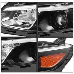 VehicleAid Headlights For 2016-2018 Chevy Malibu