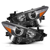 VehicleAid Headlights For 2017-2018 Mazda 3