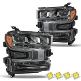 VehicleAid LED Headlights For 2019-2021 Chevy Silverado 1500 Pickup