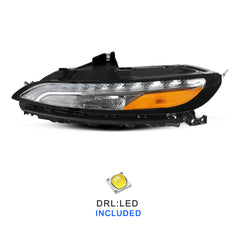 VehicleAid Headlights For 2014-2018 Jeep Cherokee LED DRL