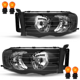 VehicleAid Headlights For 2002-2005 Dodge Ram 1500 Pickup