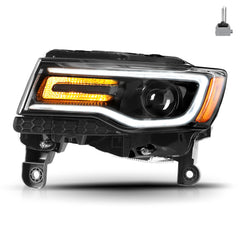 VehicleAid Headlights For 2014-2021 Jeep Grand Cherokee HID