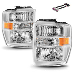 VehicleAid Headlights For 2008-2021 Ford E350 / E450 Super Duty Seal Beam Model
