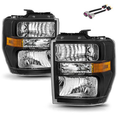 VehicleAid Headlights For 2008-2021 Ford E350 / E450 Super Duty Seal Beam Model