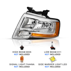 VehicleAid Headlights For 2015-2017 Ford Expedition