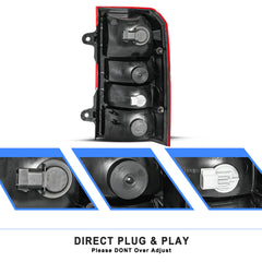 VehicleAid Taillights For 2008-2017 Jeep Patriot