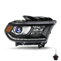 VehicleAid Headlights For 2016-2020 Dodge Durango With LED DRL