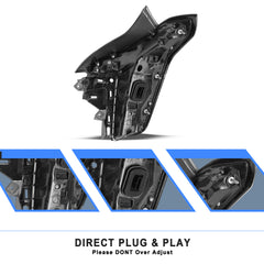 VehicleAid Taillights For 2020-2022 Cadillac CT5 All Red