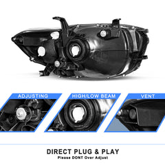 VehicleAid Headlights For 2008-2010 Toyota Highlander