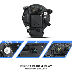 VehicleAid Headlights For 2019-2022 Jeep Gladiator JT