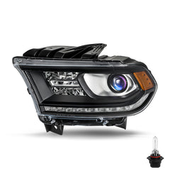 VehicleAid Headlights For 2016-2020 Dodge Durango With LED DRL