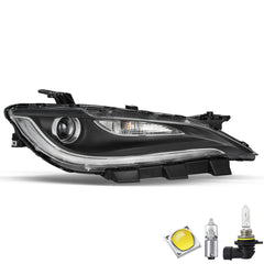 VehicleAid Headlights For 2015-2017 Chrysler 200 Black