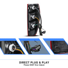 VehicleAid Taillights For 2004-2012 Chevy Colorado