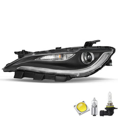 VehicleAid Headlights For 2015-2017 Chrysler 200 Black
