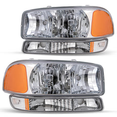 VehicleAid Headlights For 1999-2006 GMC Sierra 1500 2500 3500