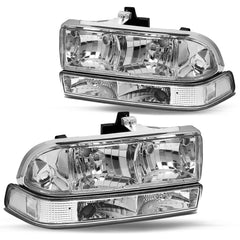 VehicleAid Headlights For 1998-2004 Chevy S10