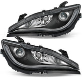 VehicleAid Headlights For 2017-2020 Chrysler Pacifica Halogen w/LED DRL