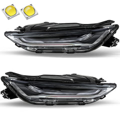 VehicleAid Headlights For 2019-2022 Chevy Blazer Led DRL Model