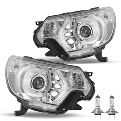 VehicleAid Headlights For 2012-2015 Toyota Tacoma with LED DRL