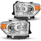 VehicleAid Headlights For 2014-2021 Toyota Tundra with Level Adjuster with LED DRL