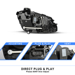 VehicleAid Headlights For 2017-2020 Mercedes-Benz E-Class W213 E300 E350 E400 E450 E43 E53 AMG