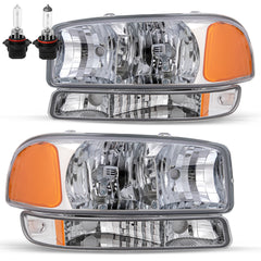 VehicleAid Headlights For 1999-2006 GMC Sierra 1500 2500 3500