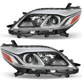 VehicleAid Headlights For 2015-2020 Toyota Sienna Halogen w/LED DRL