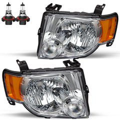 VehicleAid Headlights For 2008-2012 Ford Escape