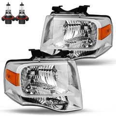 VehicleAid Headlights For 2007-2014 Ford Expedition