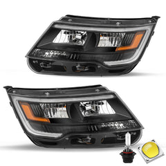 VehicleAid Headlights For 2016-2018 Ford Explorer Sport With DRL