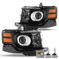 VehicleAid Headlights For 2009-2012 Ford Flex HID/Xenon