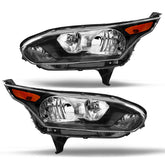 VehicleAid Headlights For 2014-2018 Ford Transit Connect Black