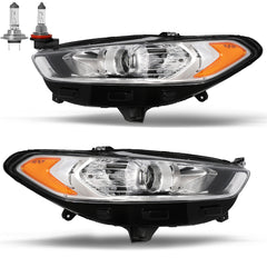 VehicleAid Headlights For 2013-2016 Ford Fusion