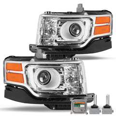 VehicleAid Headlights For 2009-2012 Ford Flex HID/Xenon Model