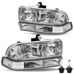 VehicleAid Headlights For 1998-2004 Chevy S10