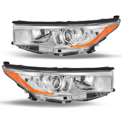 VehicleAid Halogen Headlight Assembly Replacement For 2014-2016 Toyota Highlander