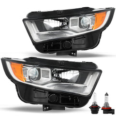 VehicleAid Headlights For 2015-2018 Ford Edge