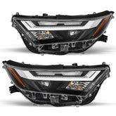 VehicleAid Headlights For 2022-2024 Toyota RAV4 LE XLE with LED Hi-Lo Beam Models