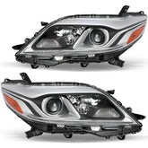VehicleAid Headlights For 2015-2020 Toyota Sienna HID Xenon w/LED DRL