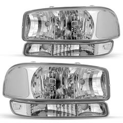 VehicleAid Headlights For 1999-2006 GMC Sierra 1500 2500 3500