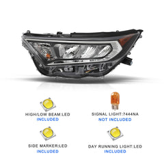 VehicleAid Headlights For 2019-2022 Toyota RAV4 LE XLE
