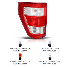 VehicleAid Taillights For 2021-2024 Ford F150 XL Halogen Type